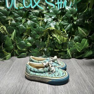 Vintage 90s Vans Snoopy Character Tennis Shoes Kids Toddler Size 8.5 Made In USA